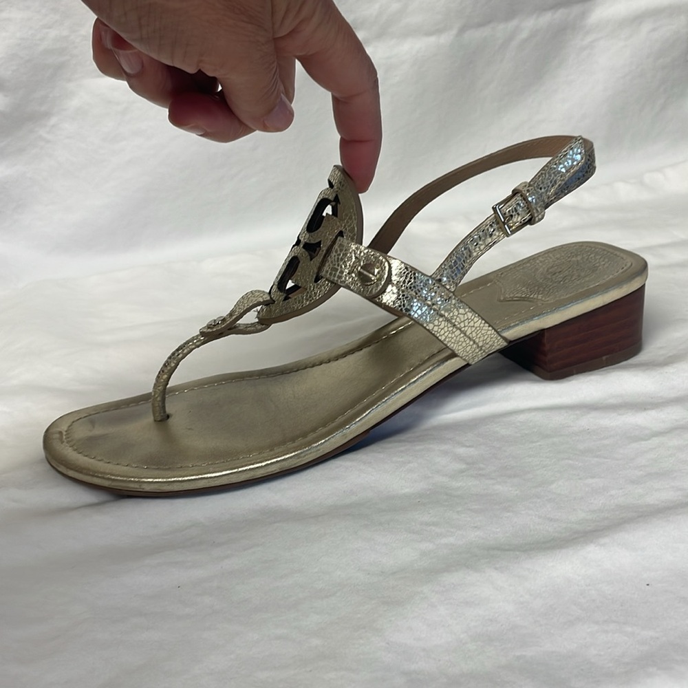 Tory Burch Gold Women's Sandals - Picture 2 of 10